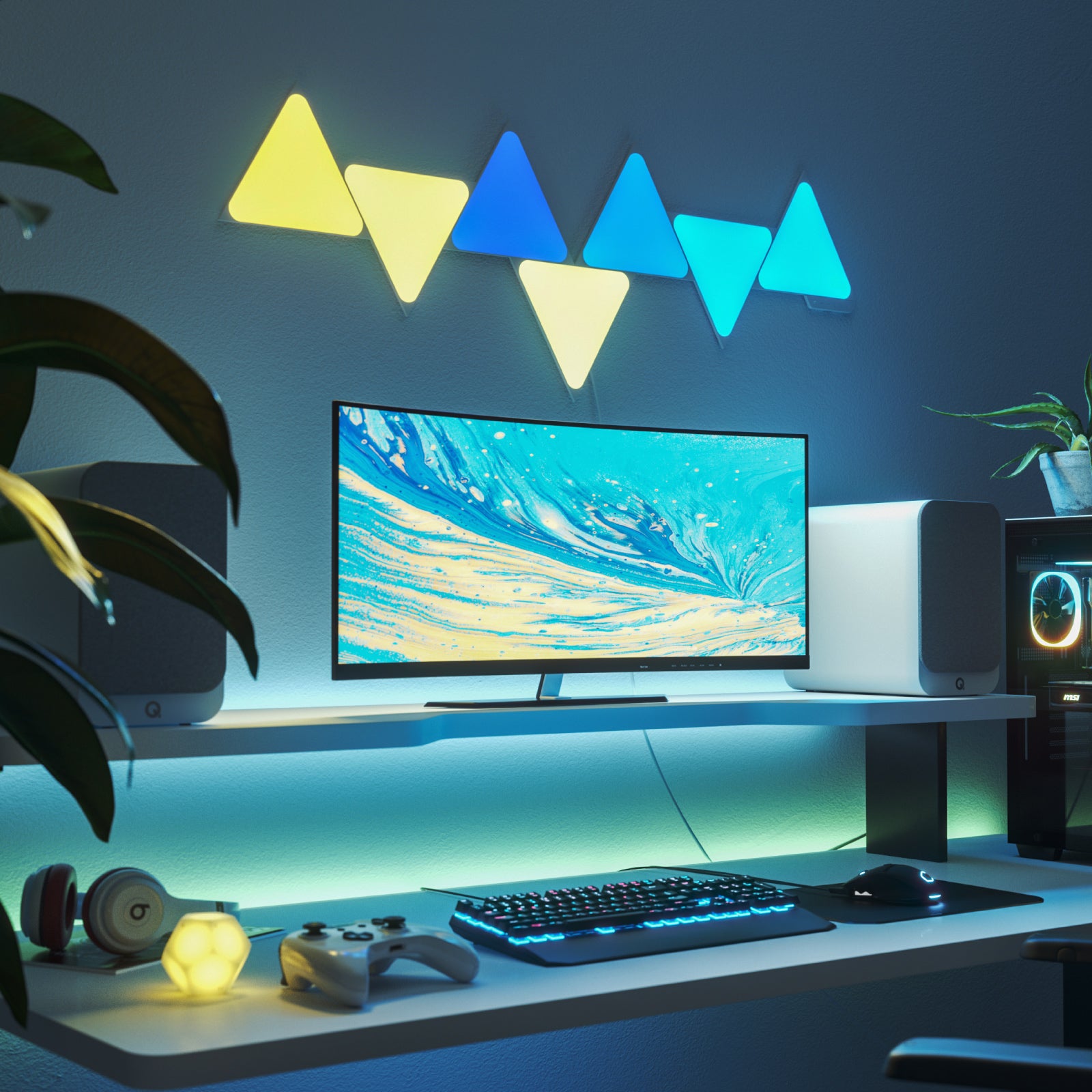 Nanoleaf Shapes Triangles | Smart LED Light Panel Kit – Nanoleaf