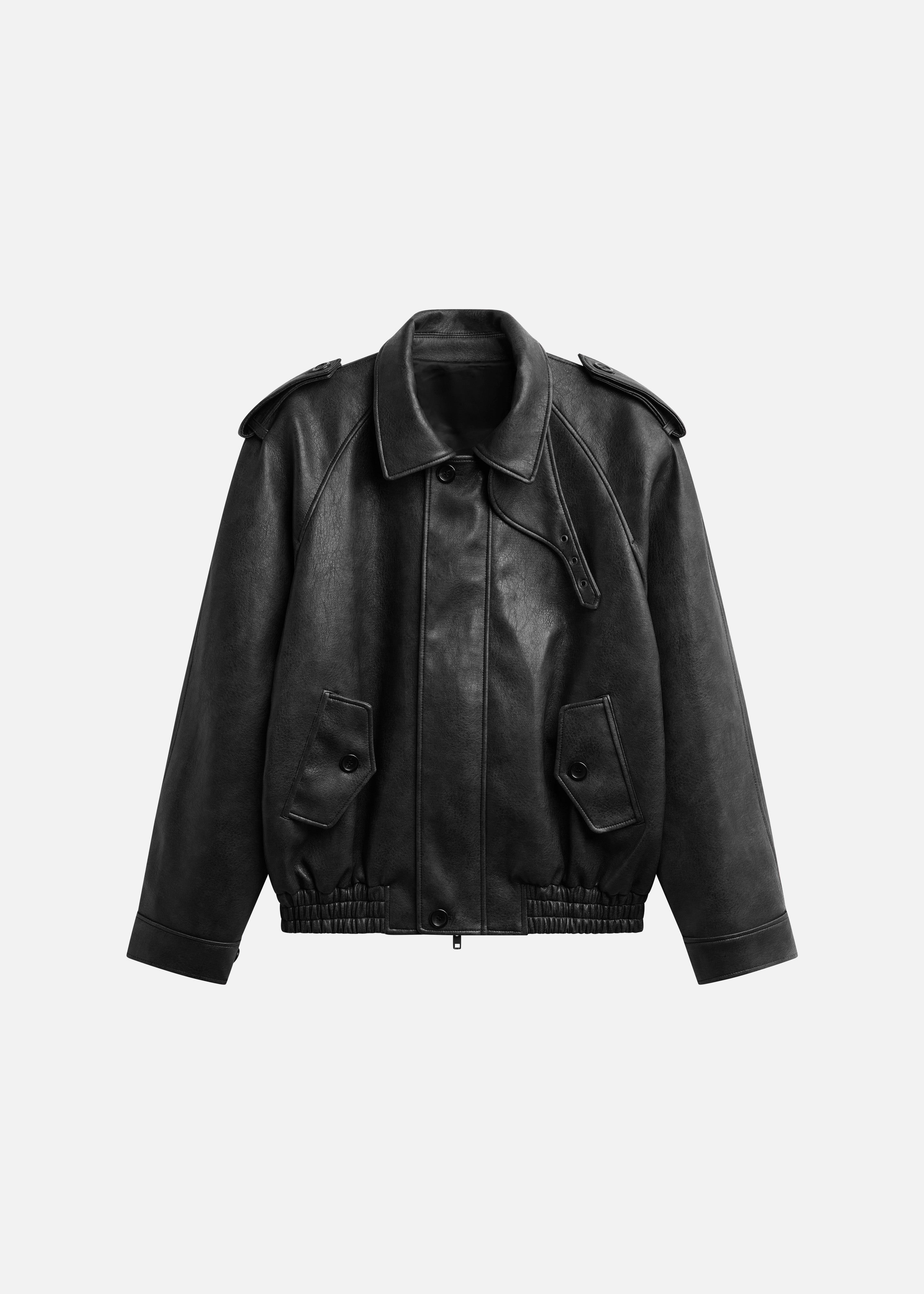 Nyland Faux Leather Padded Jacket - Black – The Frankie Shop Europe