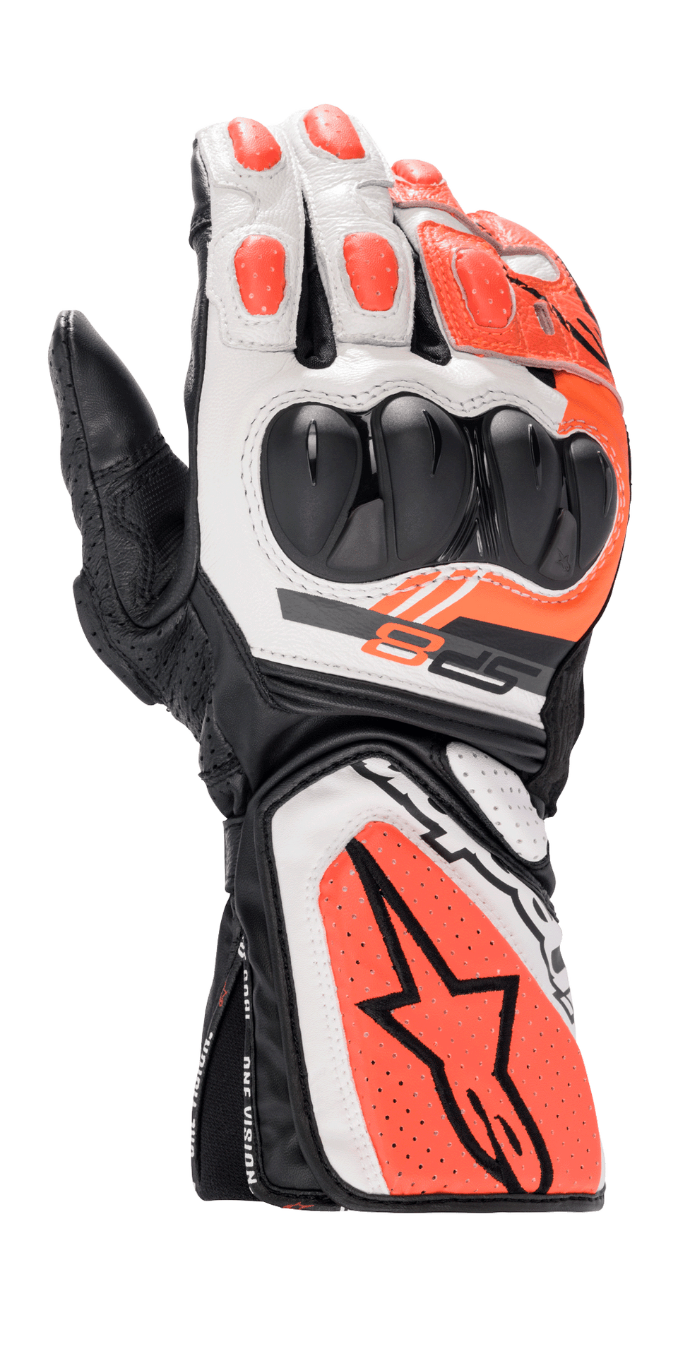 SP-8 V3 - Black Motorcycle Gloves | Alpinestars®