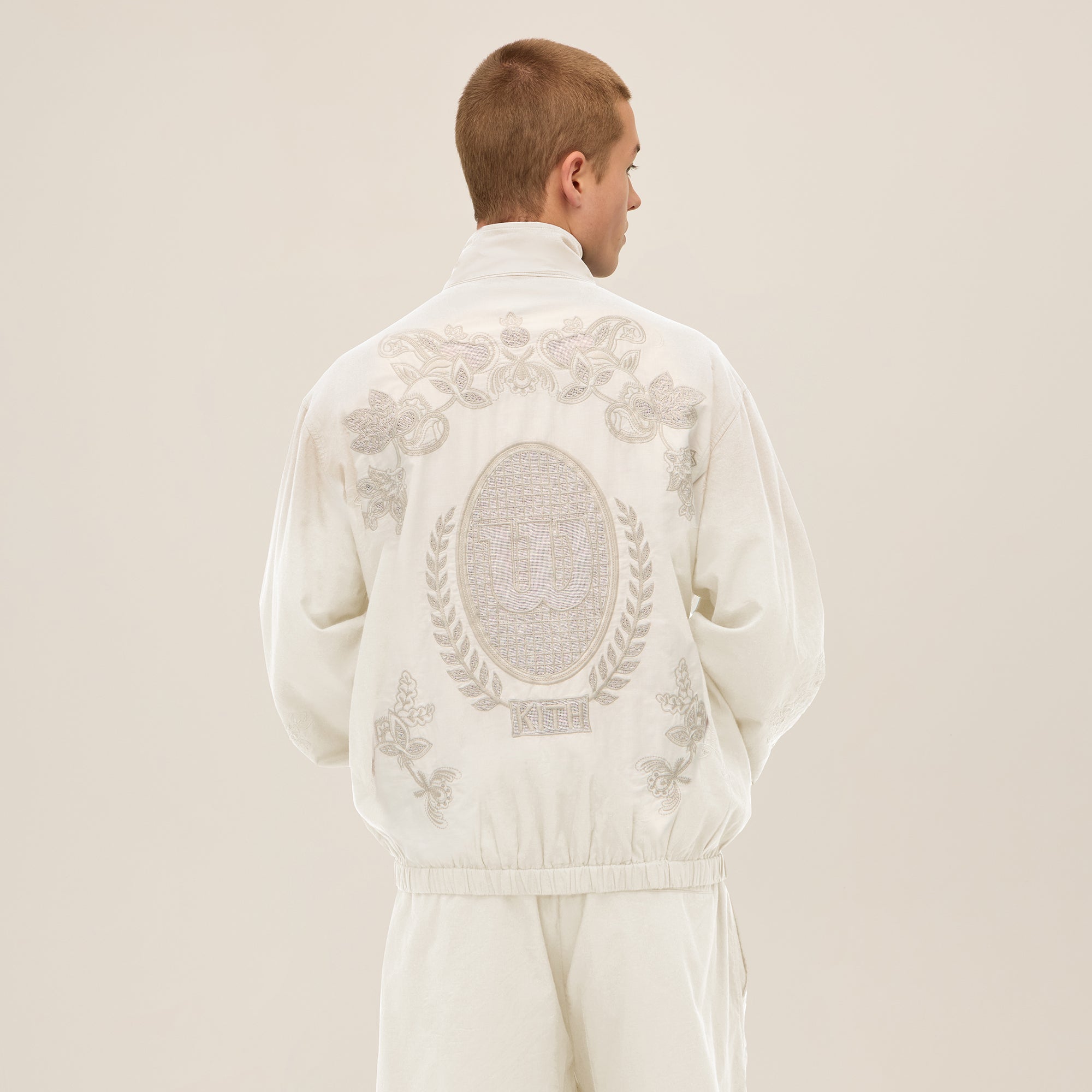 Kith for Wilson Embroidered Mesh Track Jacket - White – Kith Europe