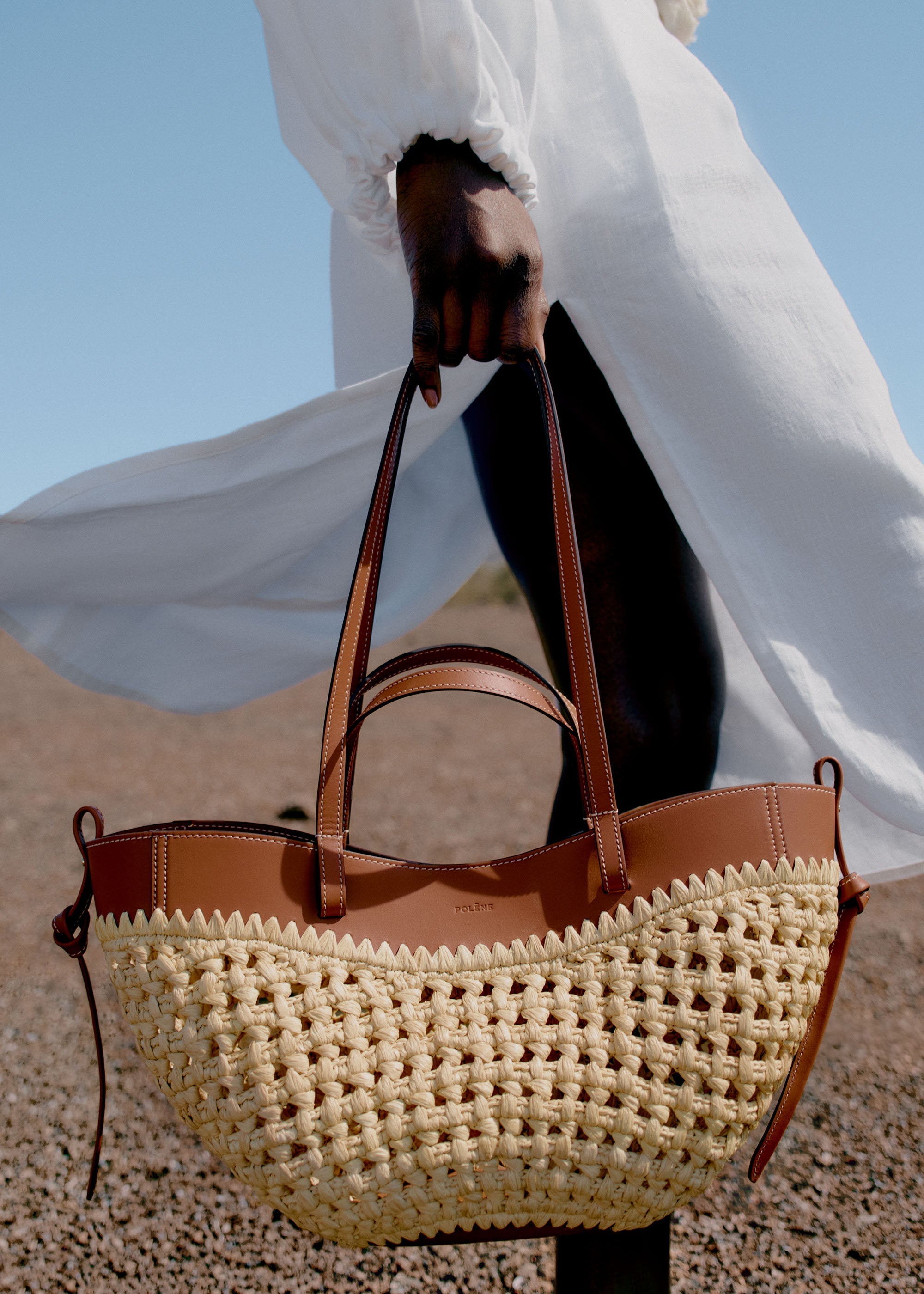 Polène | Bag - Cyme Mini - Raffia – Polène EU
