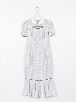 オリジナルチェックマーメイドワンピース｜evelyn（エブリン）公式通販