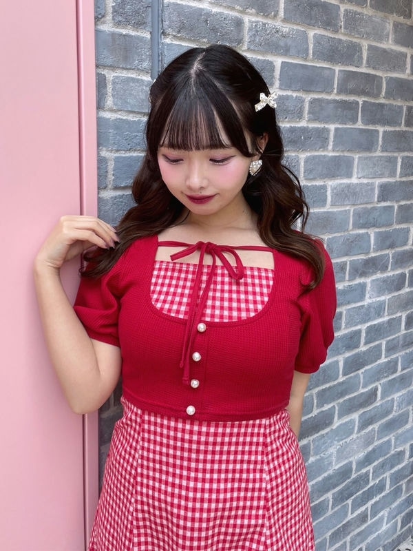 リボンチェックミニワンピース｜evelyn（エブリン）公式通販サイト