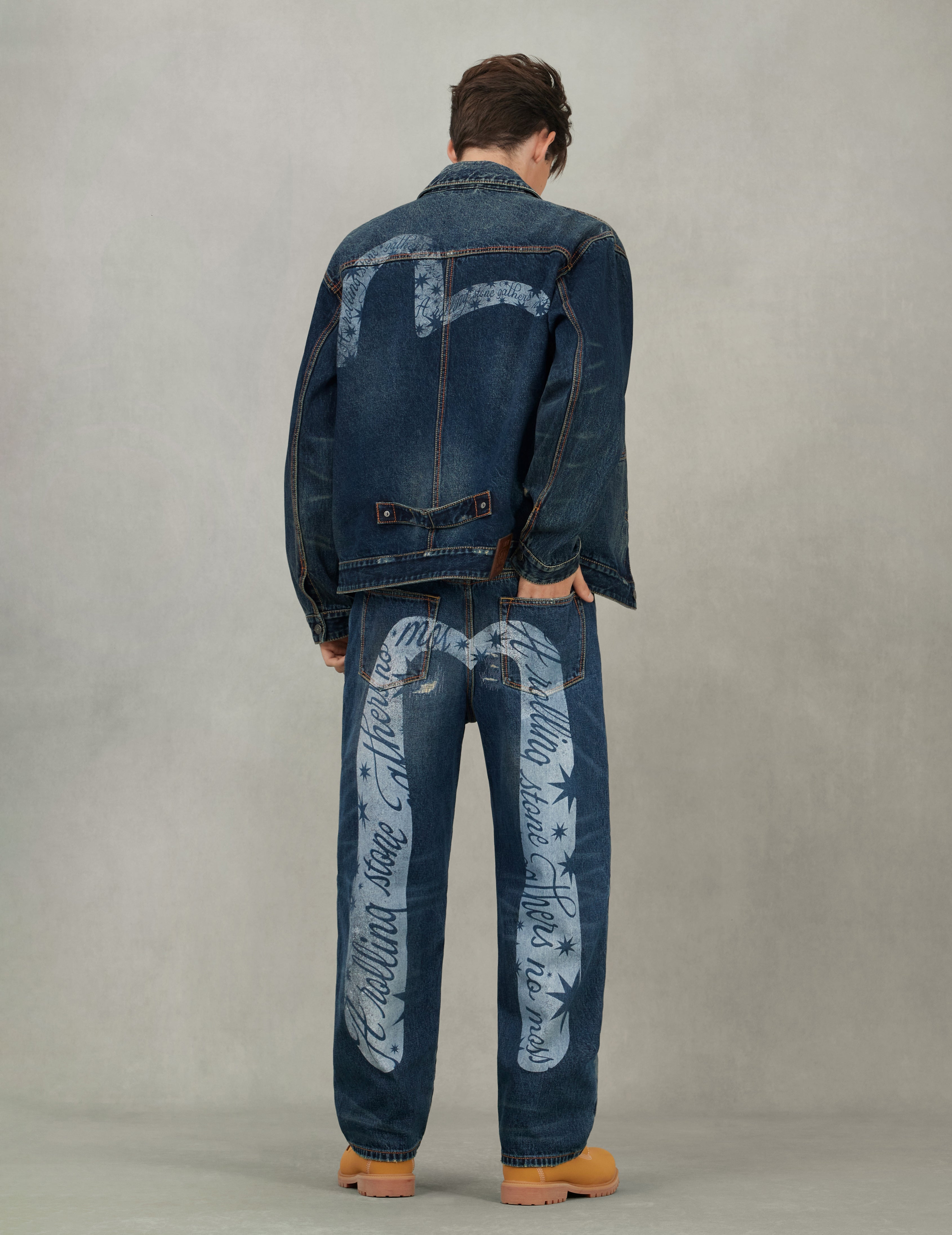 EVISU X GDC 大黒プリント リラックスフィット ジーンズ