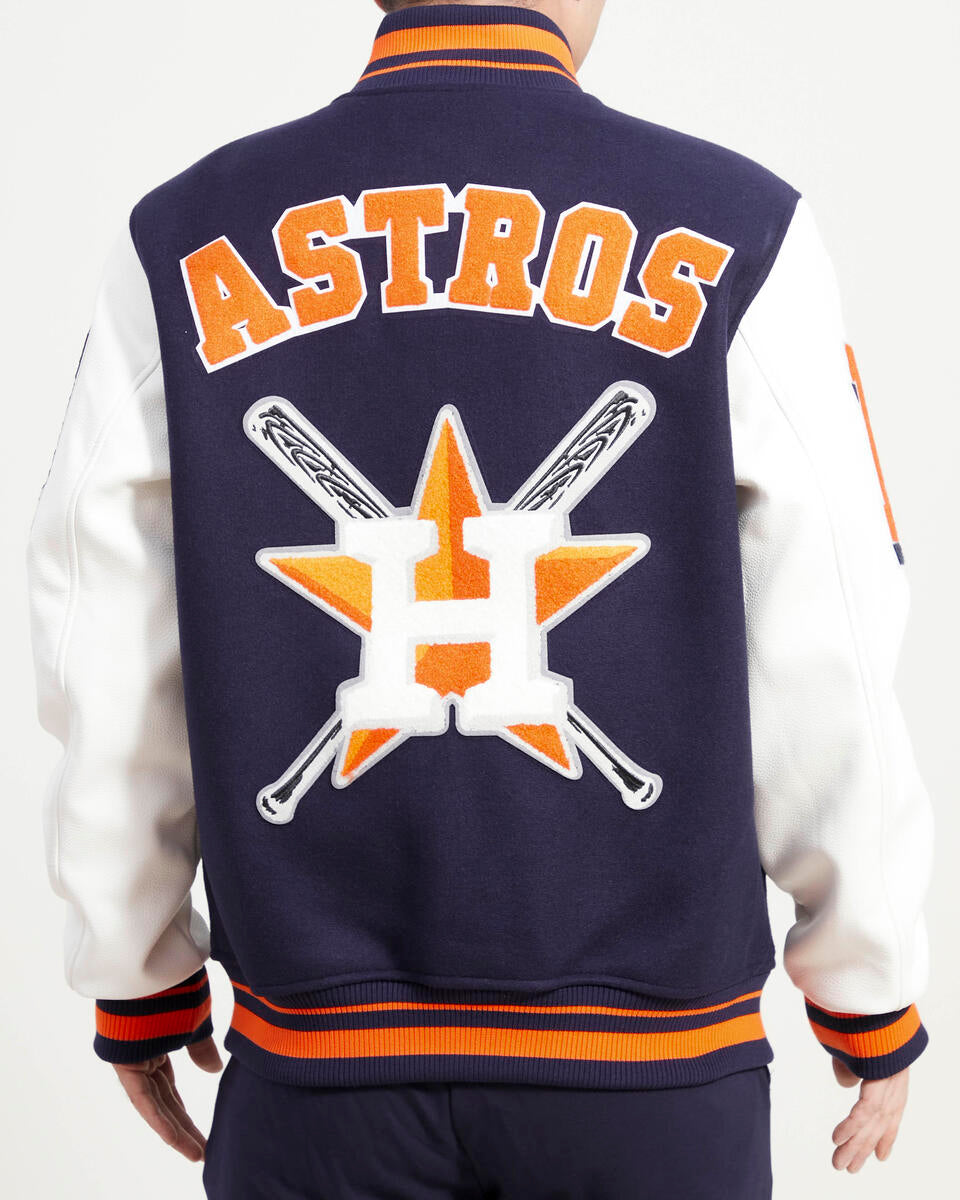 Navy Blue Houston Astros Pro Standard Logo Mashup Wool Varsity