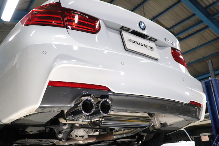 BMW F30 320i リアエキゾーストシステム ワンオフ製作させて頂きました
