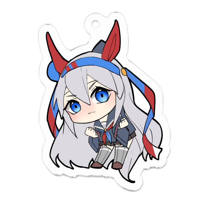 タマモクロス アクリルキーホルダー 50 x 50mm - Lemontea Project - BOOTH