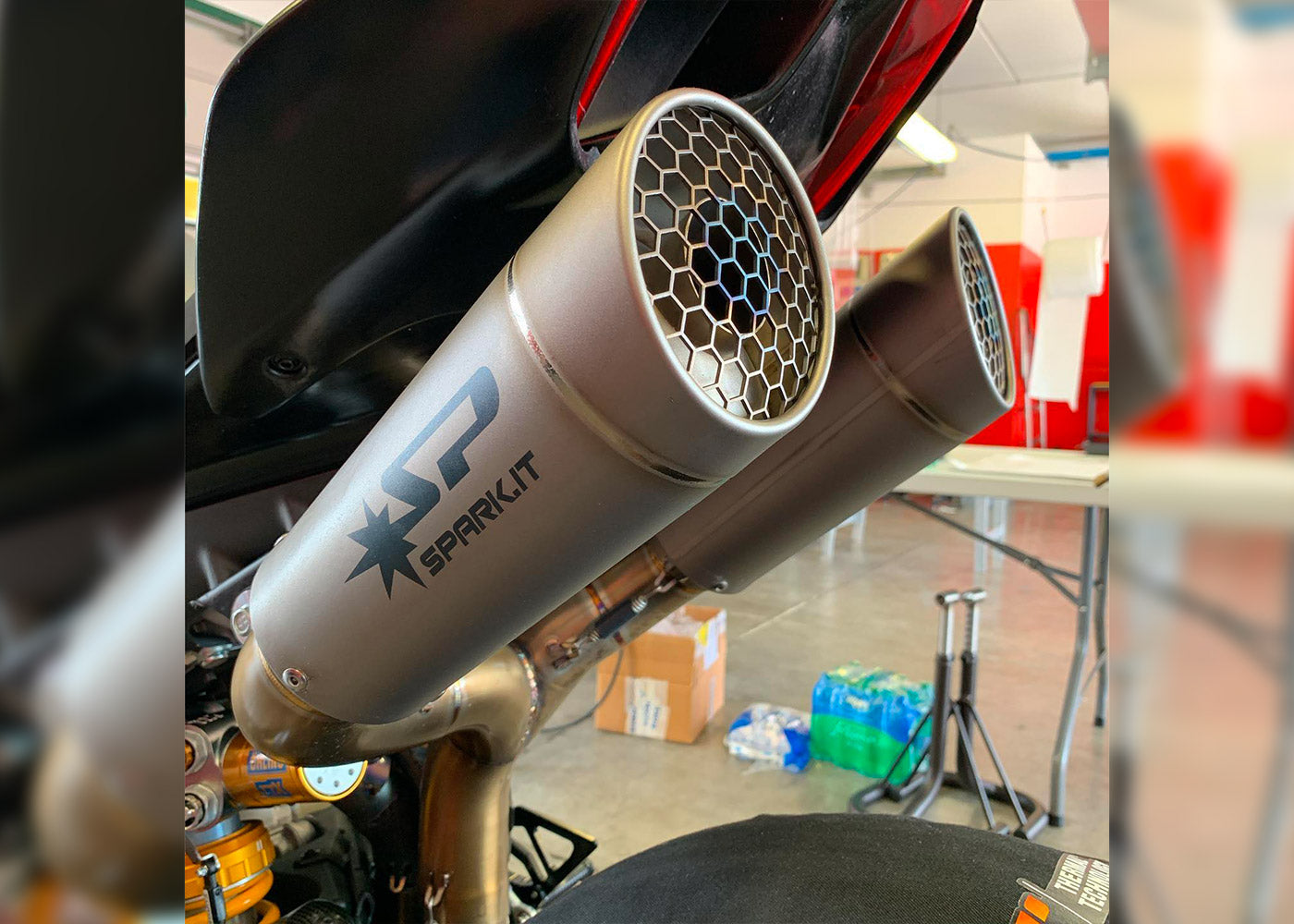 SPARK Ducati Panigale V4 Full Titanium Exhaust System 