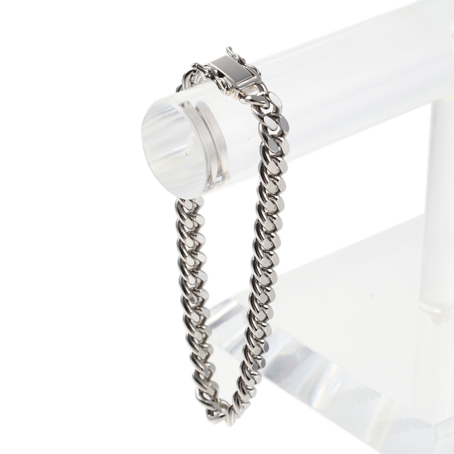 プラチナブレスレット Pt850 2面喜平チェーン 日本製 検定印 50g 20cm