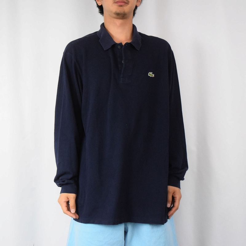 70年代 70s 80年代 80s ラコステ フレラコ 長袖 紺 ネイビー