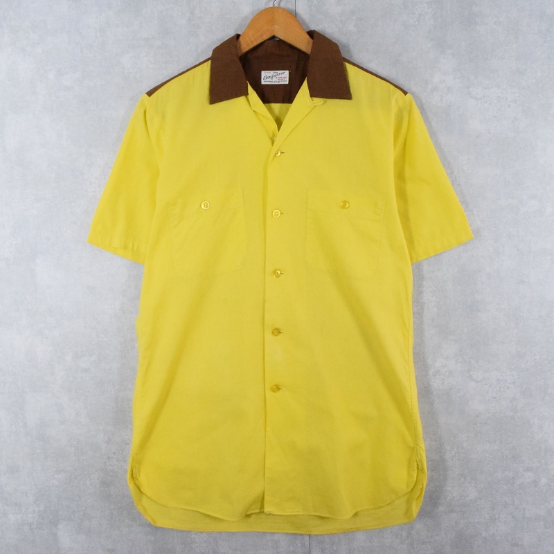 50年代 60年代 50s 60s ツートーン ツートン 2トーン 半袖シャツ 黄色