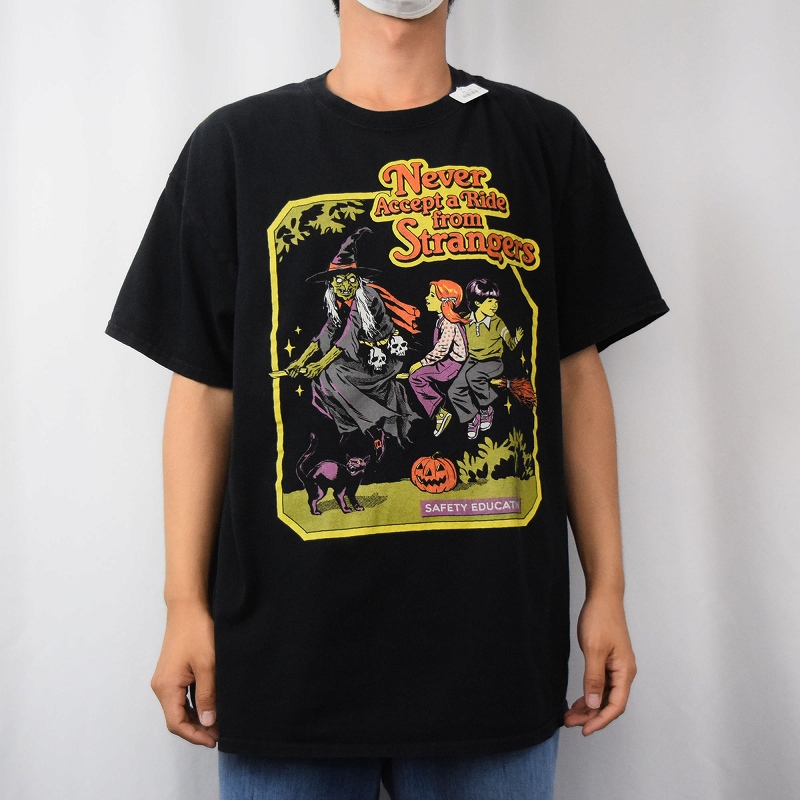 スティーブンローズ オカルト 魔女 黒 ブラック 半袖 | ビンテージ古着