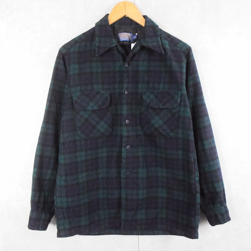 70s 70年代 ペンドルトン 長袖 オープンカラーシャツ アメリカ製