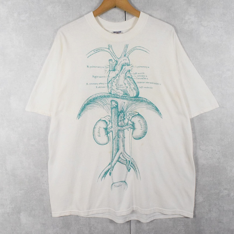 80s 80年代ジャージーズ 内臓 白 ホワイト 半袖 │ヴィテージ古着屋