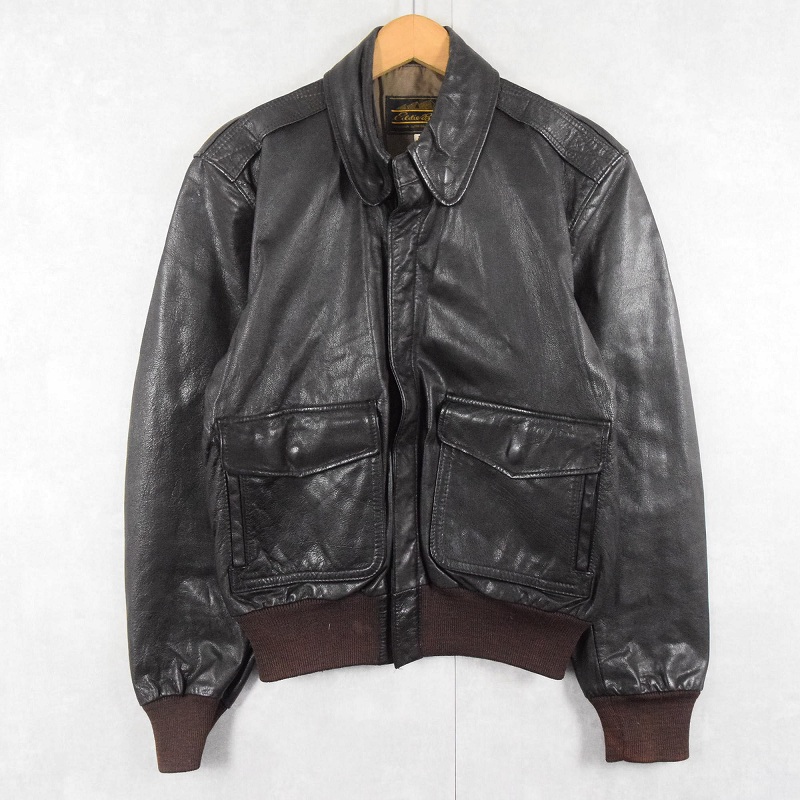 70s 80s 70年代 80年代 フライトジャケット ミリタリータイプ 茶色