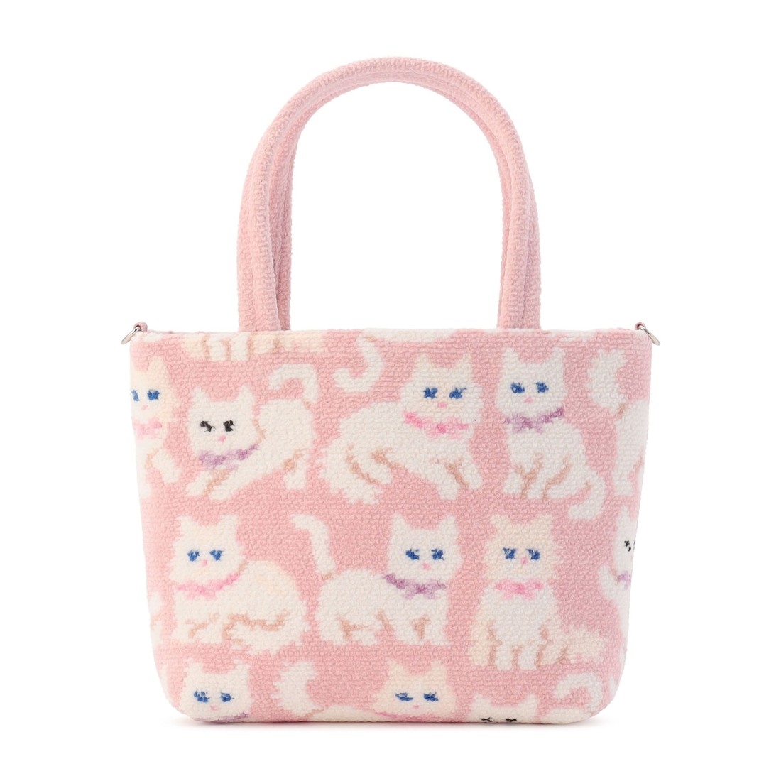 モフモフネコチャン バッグ L/MNC-260285(ペールピンク): LOVERARY BY