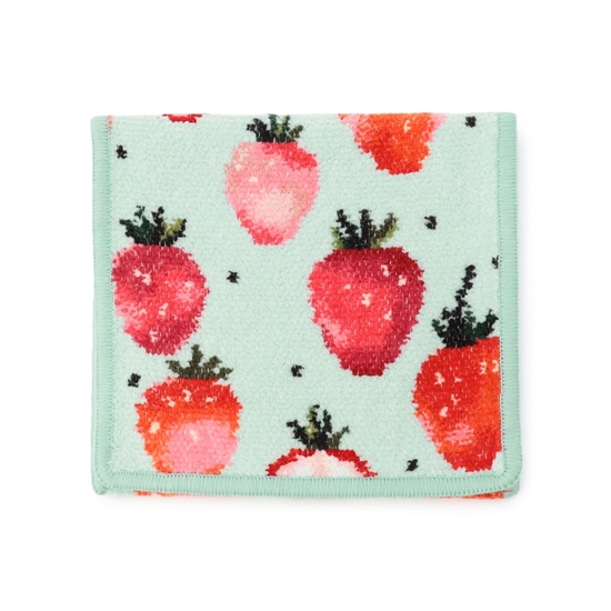 ストロベリードット ハンカチポーチ(ネイビー): LOVERARY BY FEILER