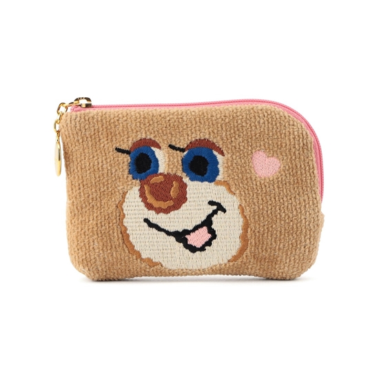 ドアップテディガール L字ポーチ L/DUG-243231(ベージュ): LOVERARY BY