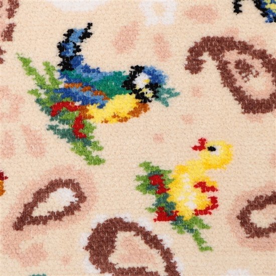 ハイジペイズリー ハンカチ（WEB限定）(ベージュ×ベージュ): FEILER