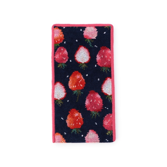 ストロベリードット ハンカチポーチ(ネイビー): LOVERARY BY FEILER