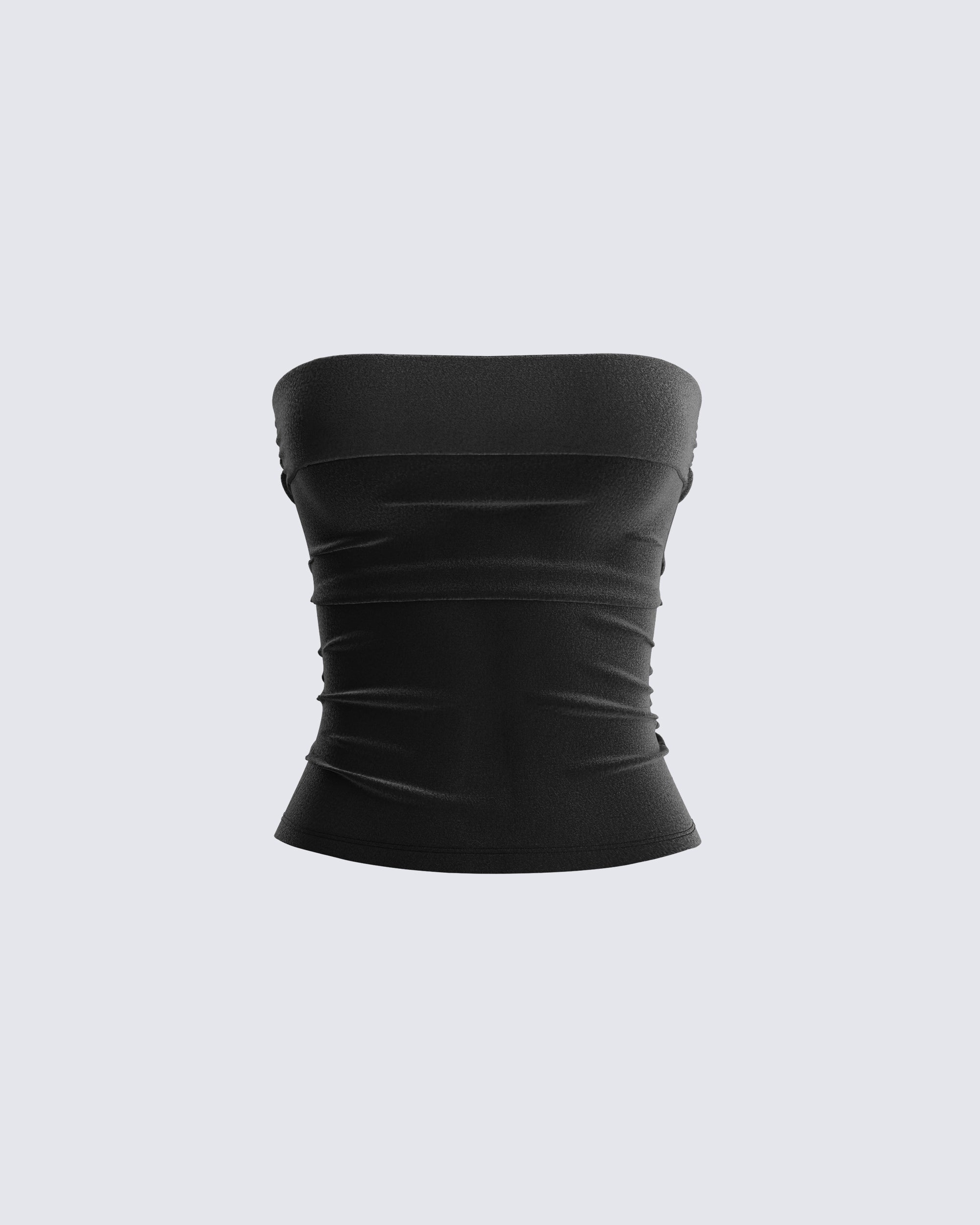 Ayla Black Velvet Tube Top – FINESSE