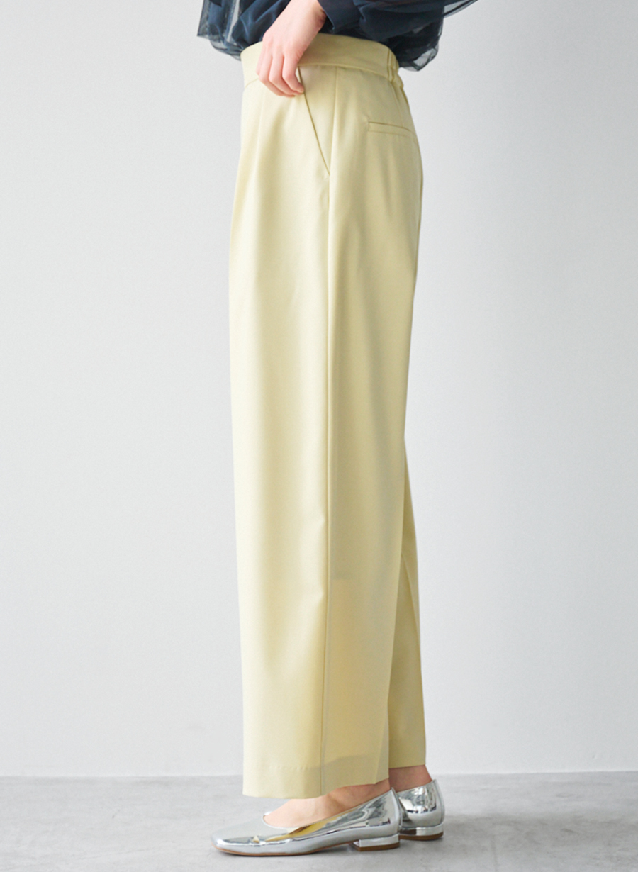 サスペンダー付きワイドパンツ/セットアップ可｜LOUNIE（ルーニィ