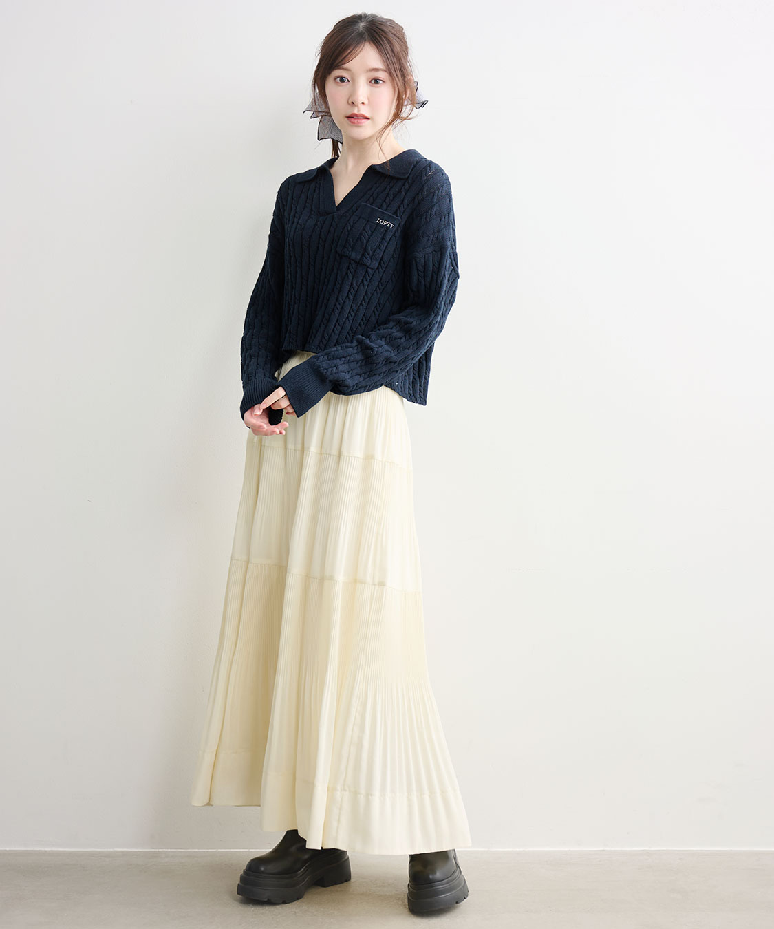 ケーブルスキッパーニット｜PETAL ONLINE（ペタルオンライン）