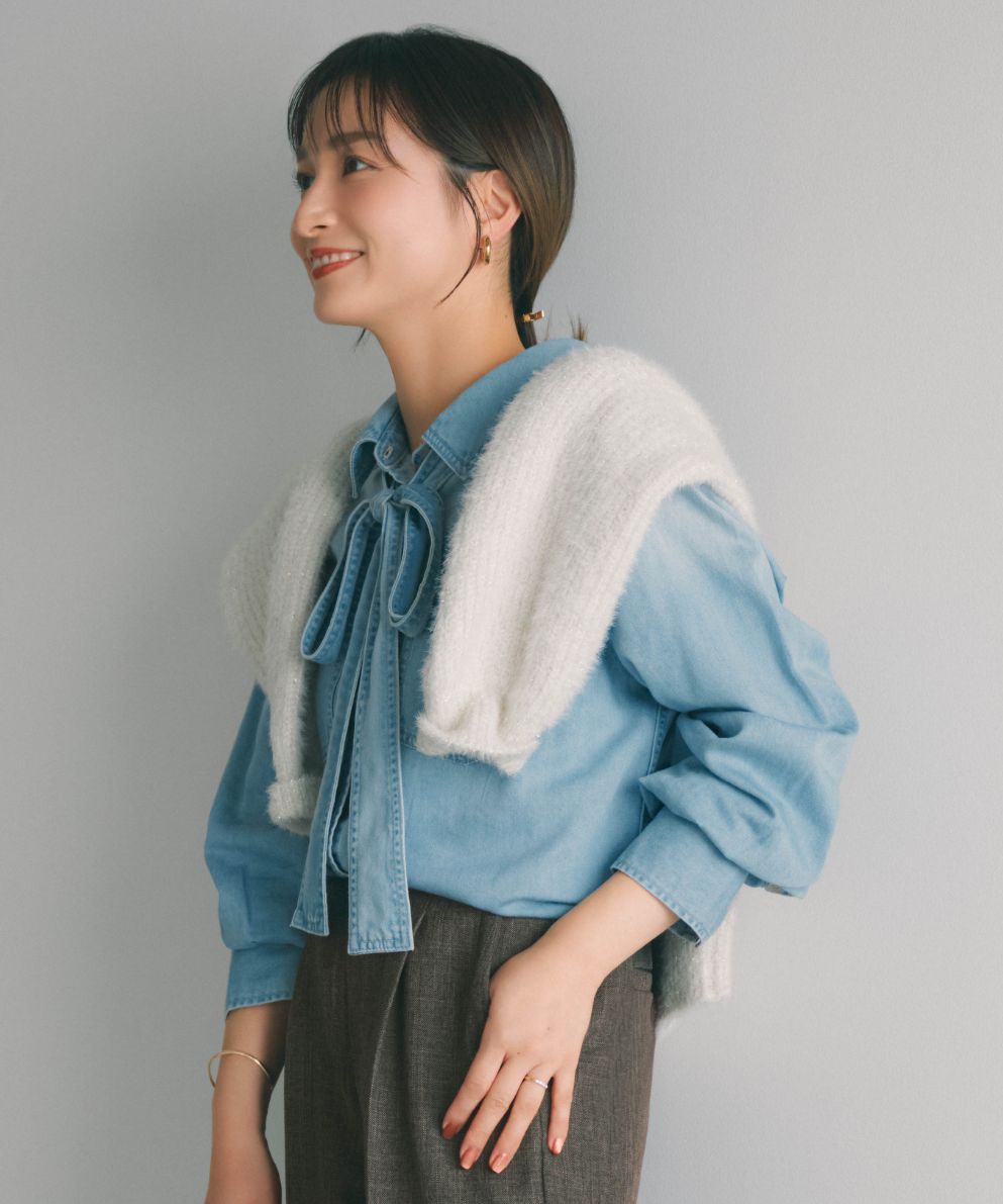 デニムボウタイシャツ｜Stola.（ストラ）公式通販サイト