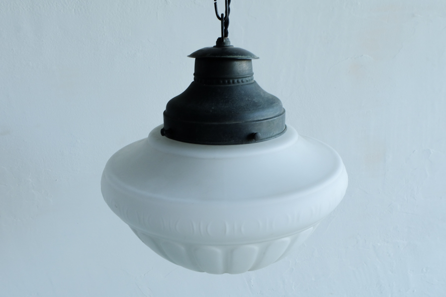 大正期の大ぶりのペンダントライト・照明の販売 | アンティーク家具