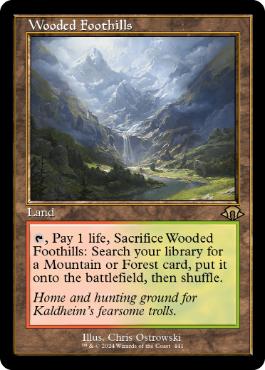 441)□旧枠□《樹木茂る山麓/Wooded Foothills》[MH3-BF] 土地R | 日本