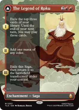 Foil】(357)□ボーダーレス□《ロクの伝説/The Legend of Roku