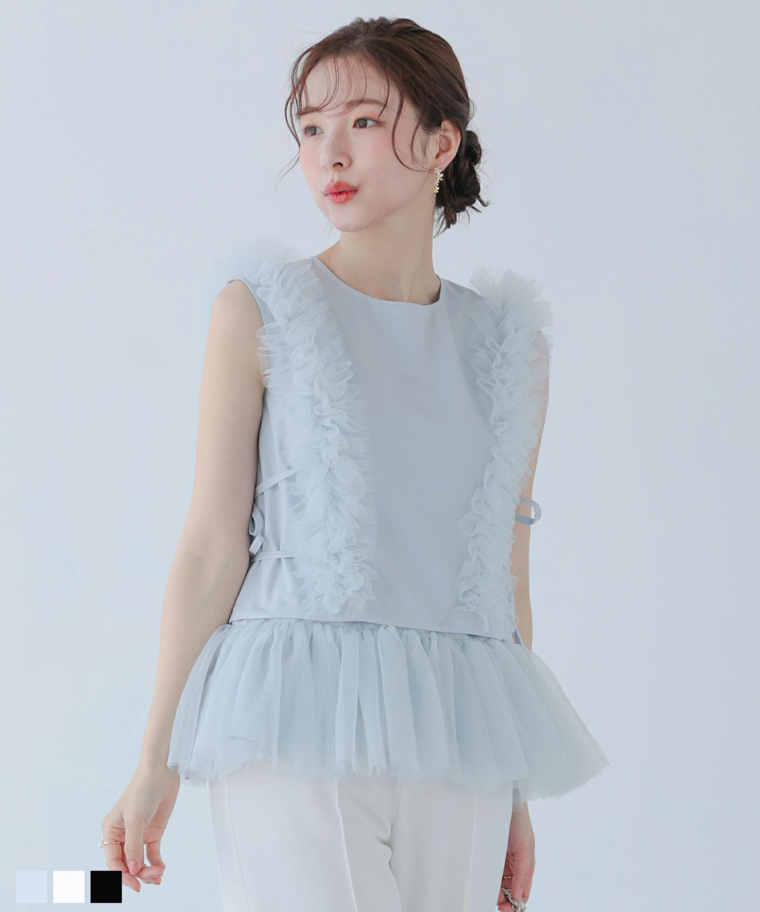 saayaコラボ！ジャガードティアードトップス【宅配便】 | Fit more