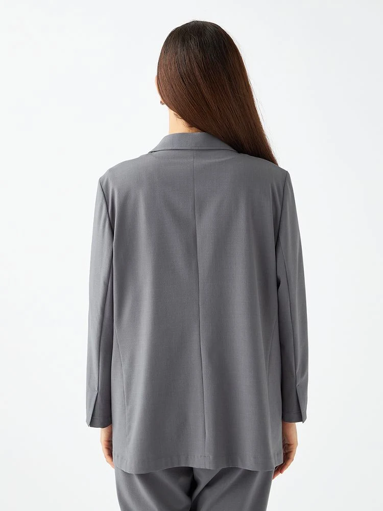 M．グレー 軽量ストレッチ防シワテーラードジャケット | フォーエル