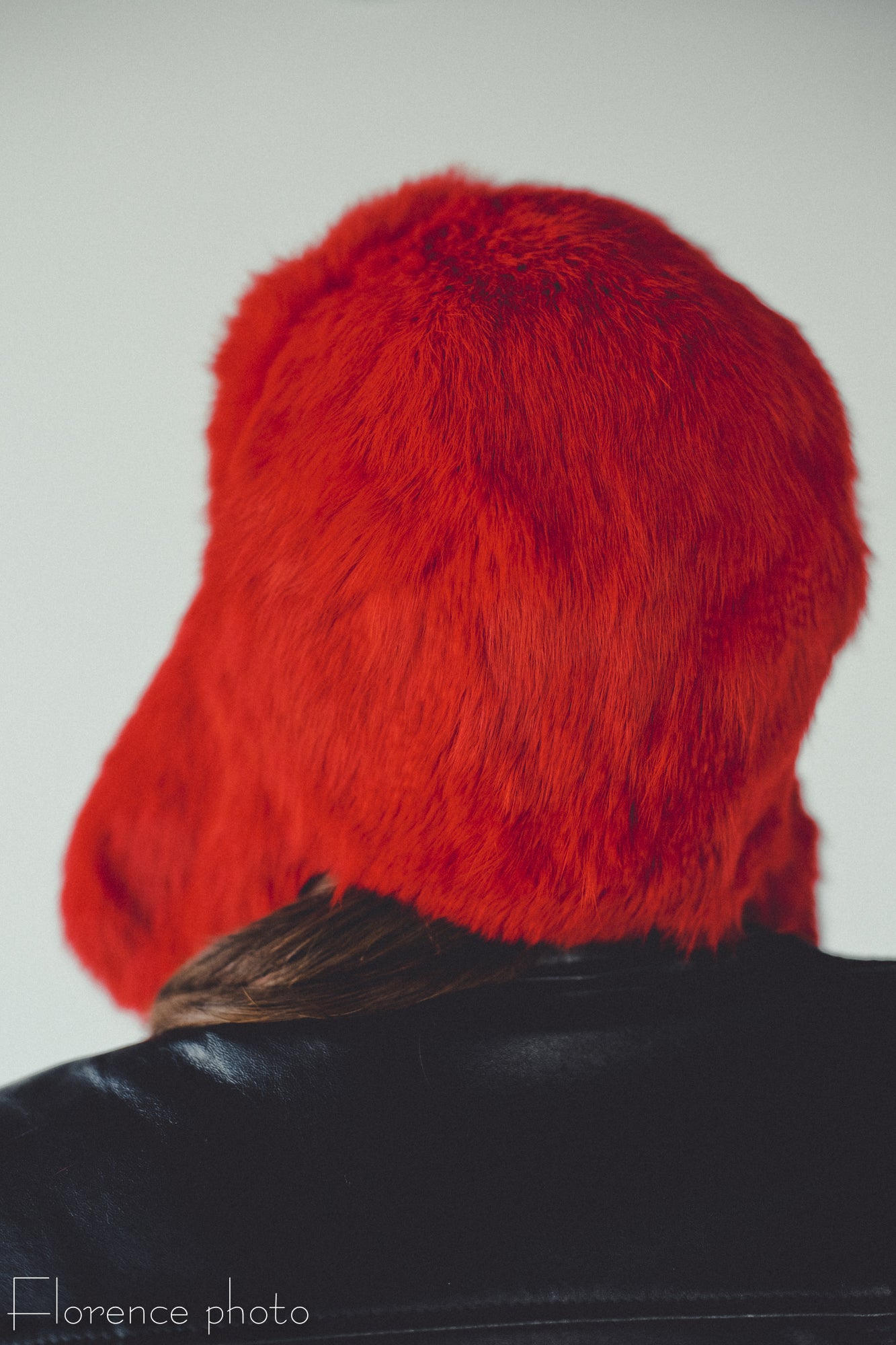 Men's Red Rabbit Fur Hat with Ear Flaps - Forestfox – Forestfox