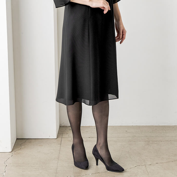 洗える｜涼しく軽やか、夏の定番ワンピース 13号・ブラック｜東京