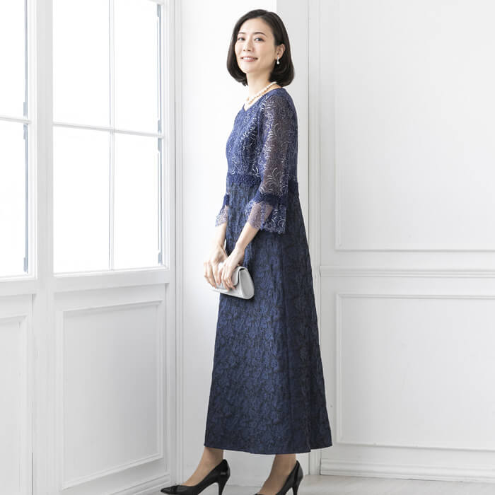 スタイルアップなマザードレス 13号・ネイビー｜東京ソワール