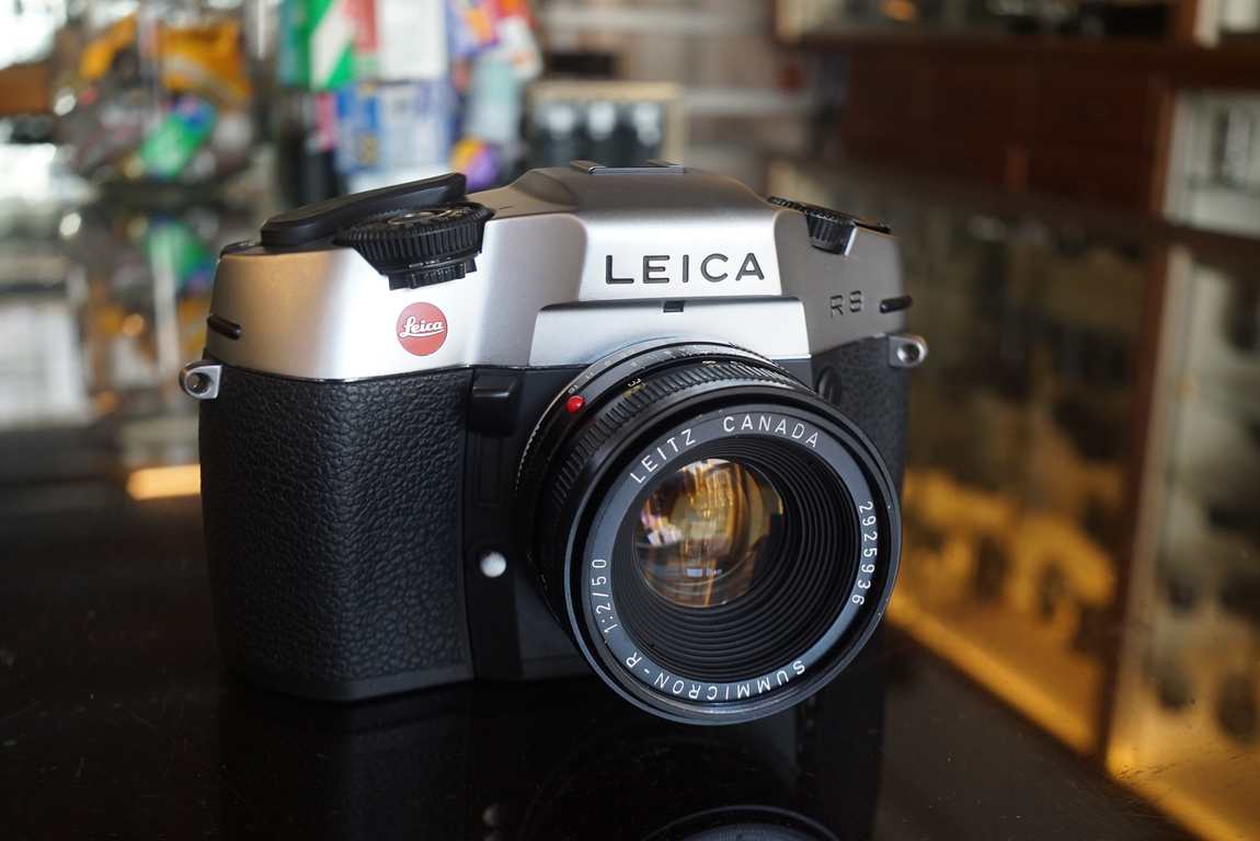 Leica R8 silver + Summicron-R 50mm F/2 lens - Fotohandel