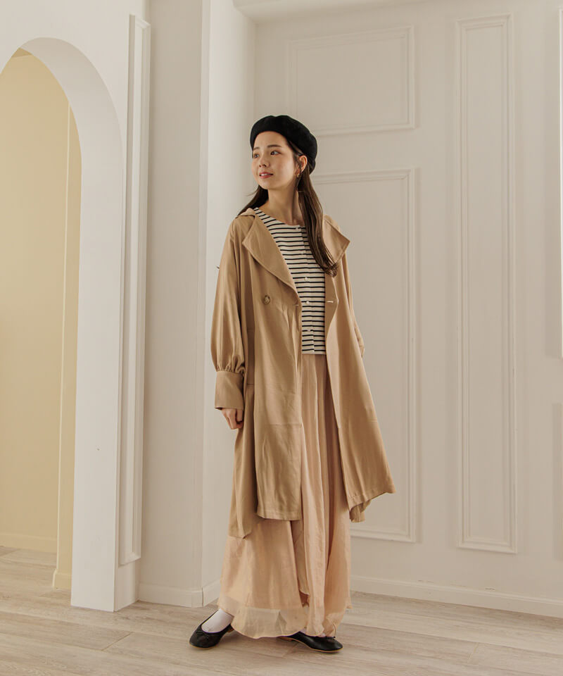 60%OFF】loosely trench coat～ﾙｰｽﾞﾘｰﾄﾚﾝﾁｺ-ﾄ | flower／フラワー公式通販