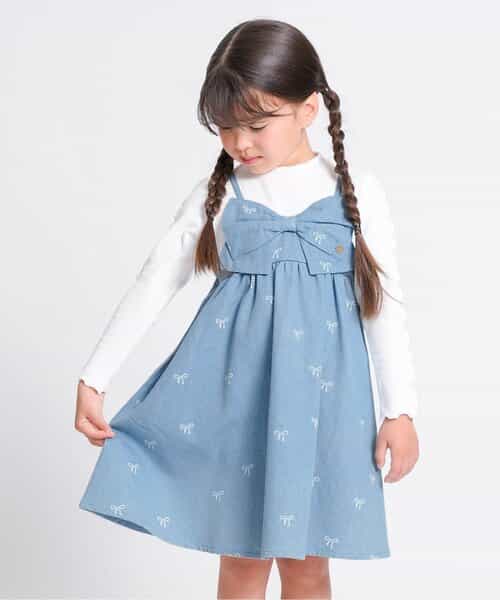 ドッキングリボンワンピース（S117036）|SERAPH（セラフ） 女の子