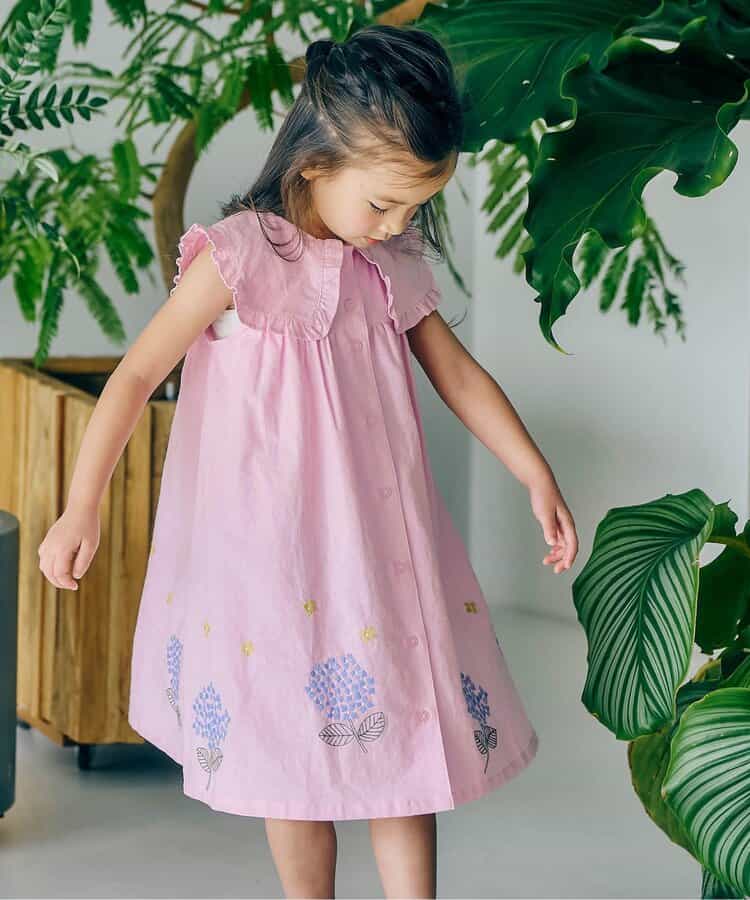 ☆SALE☆【リンク】あじさい刺繍ワンピース（S217025）|SERAPH（セラフ