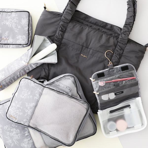 クラシックフラワー トラベルバッグ ダークグレー | Francfranc