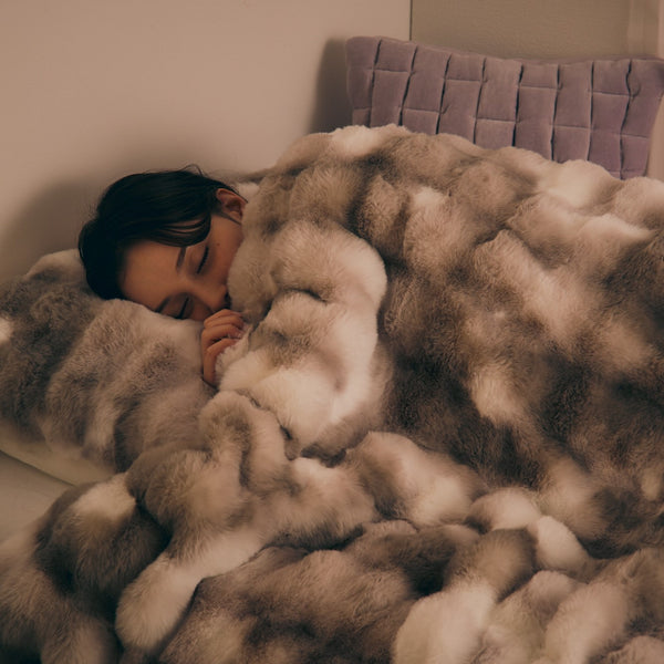 WARMY ポコモコファー 掛け布団カバー シングル グレー | Francfranc