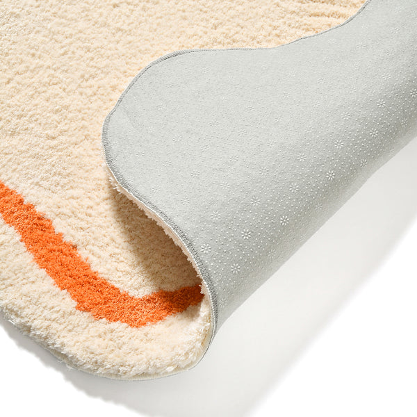 ウェーブライン ラグ M 2000×1400 アイボリー | Francfranc（フラン