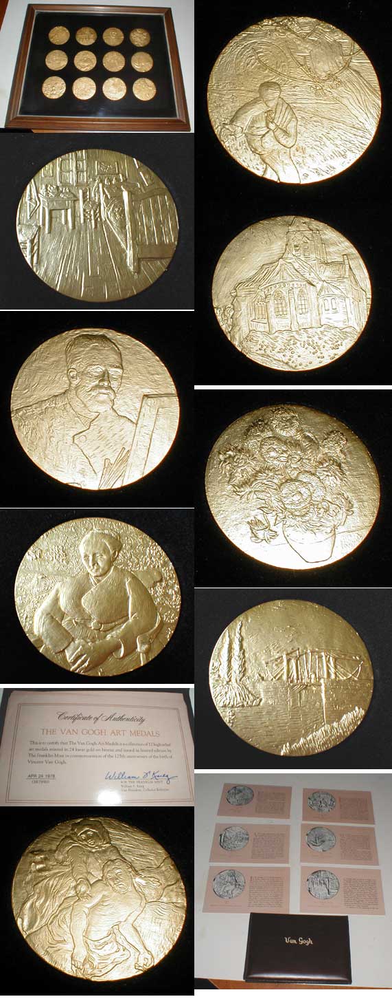 Franklin Mint Van Gogh Medals