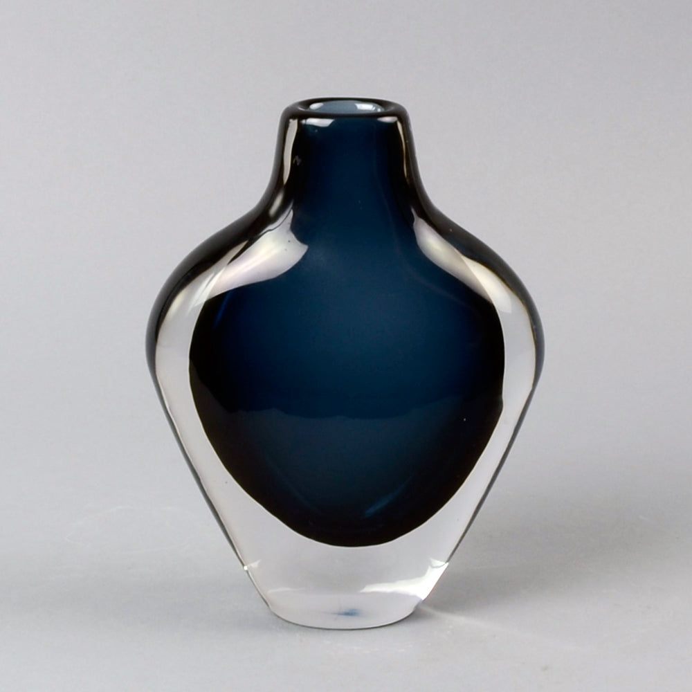 Nils Landberg for Orrefors, Sweden, three sommerso vases. - Freeforms