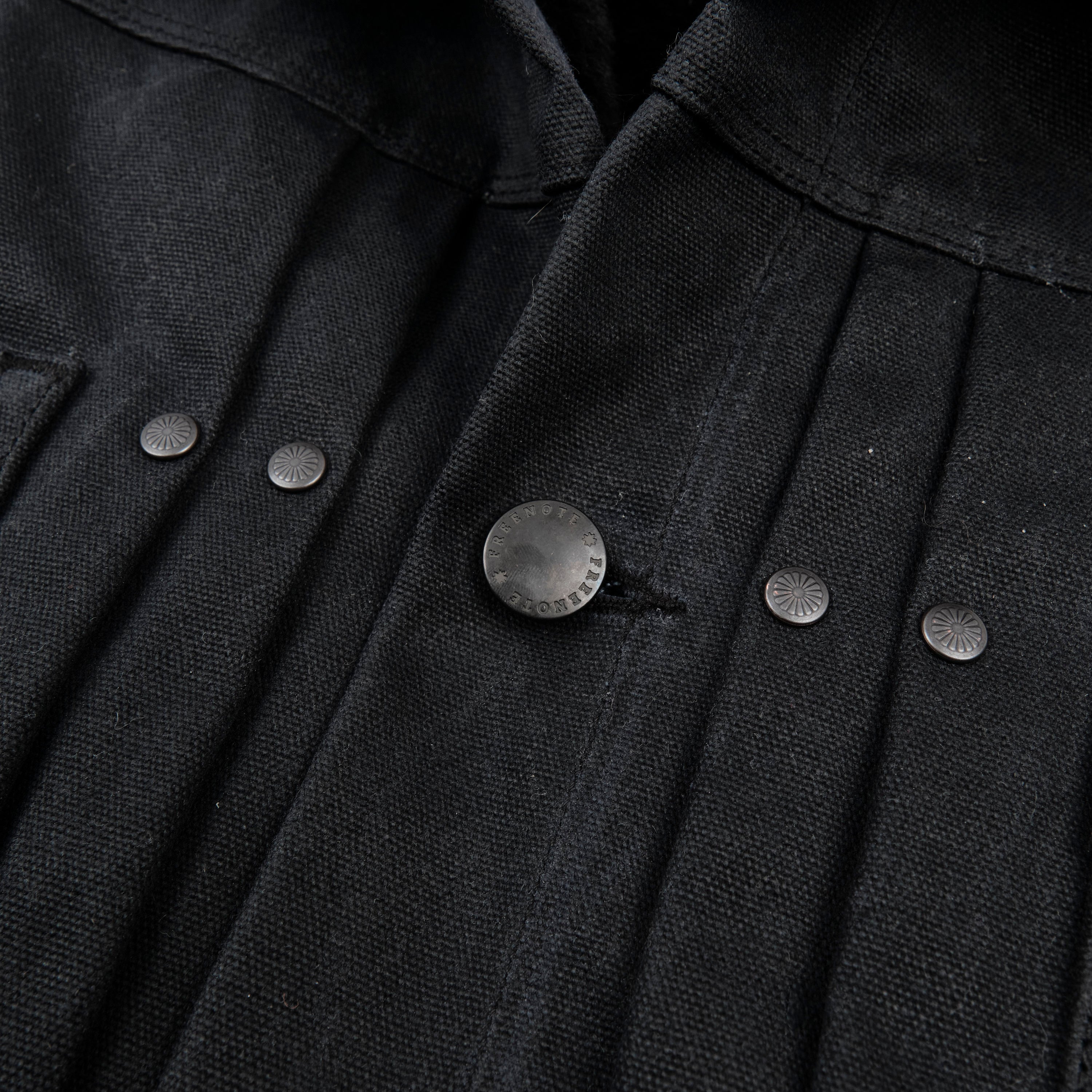 Riders Jacket Heavy Waxed Canvas | Black Alpaca