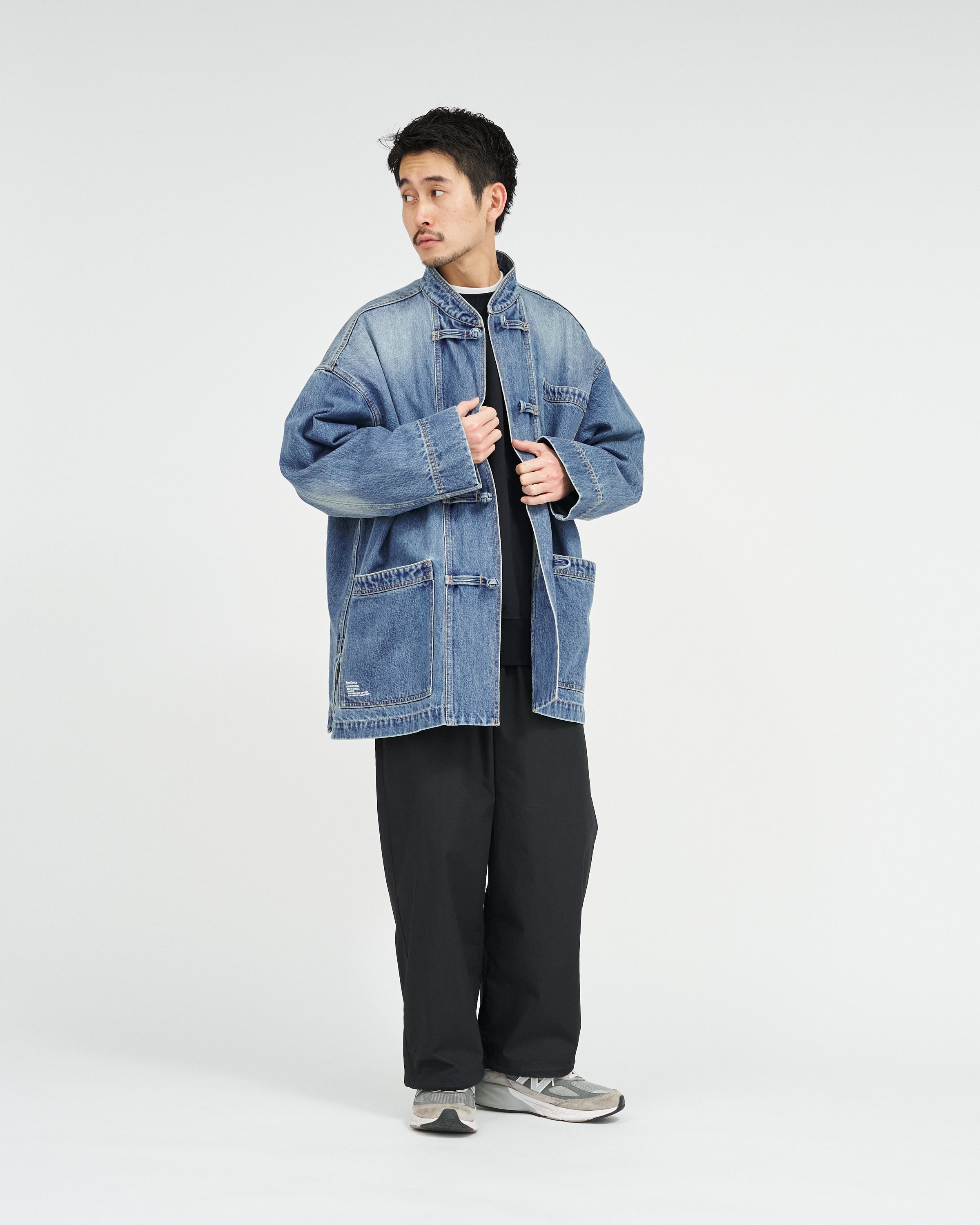 FSC261] CORPORATE DENIM KUNG-FU COVERALL -DARK WASH / LIGHT WASH