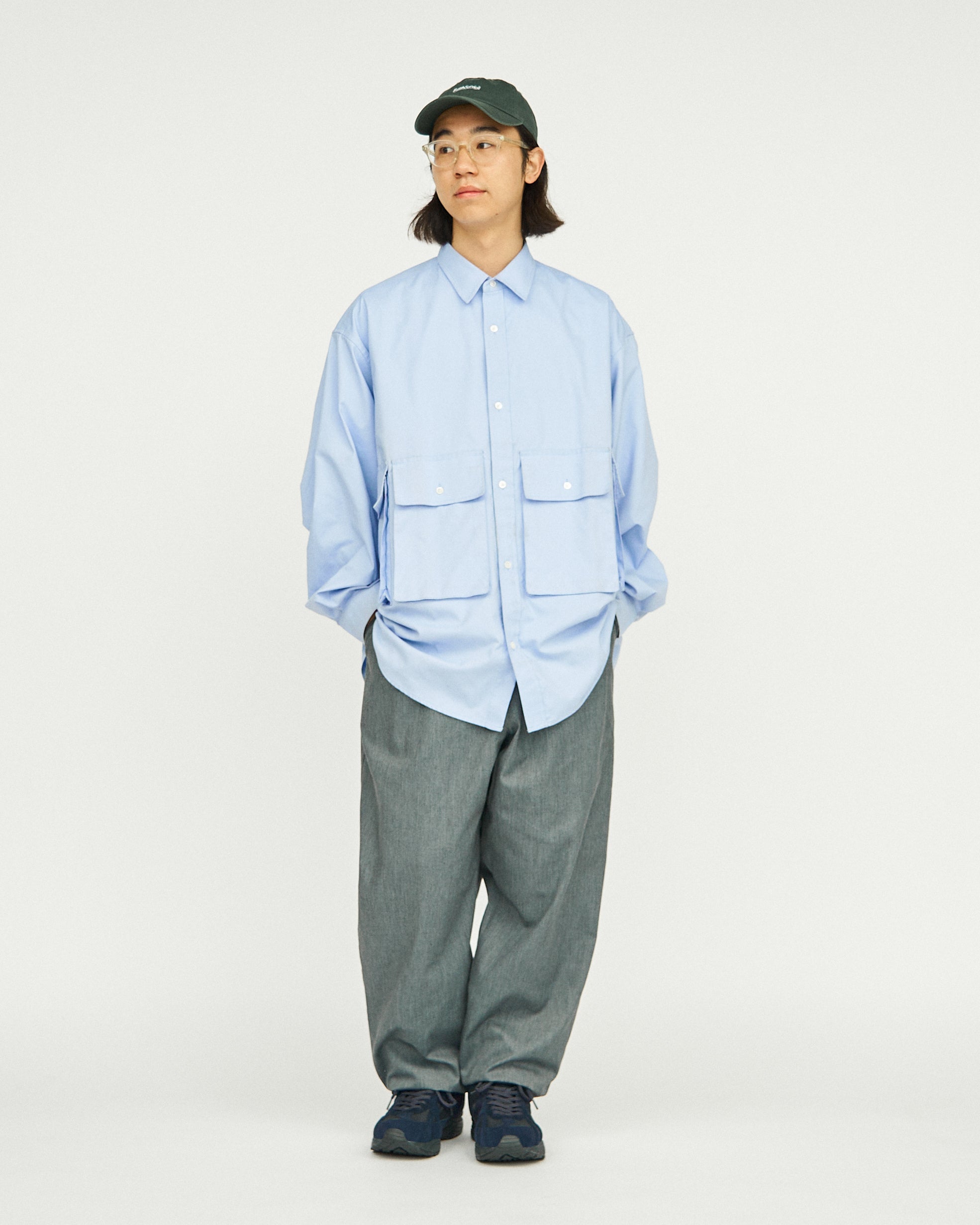 DRY OXFORD FLAP POCKET L/S SHIRT – FreshService KYOTO