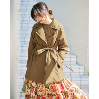 M7days(エムセブンデイズ)の中綿入りトレンチショートコート通販