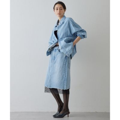 Whim Gazette(ウィム ガゼット)の【GEMINI】ドロストデニムスカート